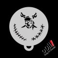 Ooh Stencils C28 - Pochoir Pirate Skull Flip